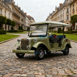 Coche Clásico Chino Mini Eléctrico de Cuatro Ruedas, Coche Clásico para Recepción de Hotel, Coche Antiguo con Asientos, Coche para Recorridos Turísticos, Autobús Clásico - Product Image 1