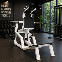 Machine Hack Squat Sélecteurisée pour le Dos et la Poitrine, Banc de Squat de Sécurité, Équipement d'Entraînement des Jambes pour la Musculation et les Élevations des Mollets, Idéal pour les Salles de Sport