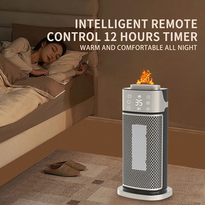 <strong>Heater</strong> Warm air Blower 3D Flame Humidification <strong>Heater</strong> Vertical Shaking Remote Control Speed Heating PTC Electric <strong>Heater</strong> - Product Image 2