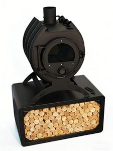 Poêle <span class=keywords><strong>à</strong></span> <span class=keywords><strong>granulés</strong></span> de bois / Poêle <span class=keywords><strong>à</strong></span> bois au design moderne avec plaque plate en fonte - Product Image 3