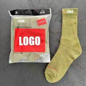 Men <strong>Women</strong> Mid Calf Cotton Sports Socks, Terry Cushioned, Breathable Athletic Crew Socks, Multiple Colors Cotton - Product Image 4