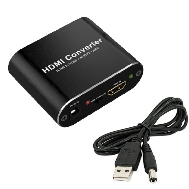 4K HDMI Audio Extractor 5.1 Extractor HDMI-compatible Splitter HD to Audio Extractor Optical TOSLINK SPDIF