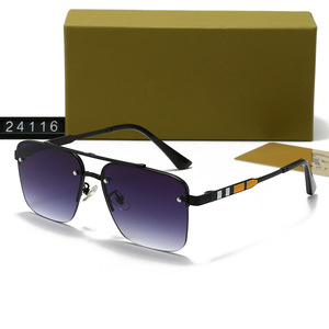 Gafas de Sol Unisex Nuevas 2026, Moda Clásica, Estilo <span class=keywords><strong>Caballero</strong></span>, Metal, Tendencia, Gafas <span class=keywords><strong>para</strong></span> Conducir, Viajar, Casuales, 24116 - Product Image 5