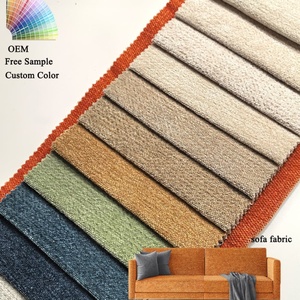 Tela <span class=keywords><strong>de</strong></span> Chenilla para Sofá, Estilo Liso, Impermeable, Transpirable, Recubierta <span class=keywords><strong>de</strong></span> PE, Poliéster para Tapicería, Muebles Resistentes - Product Image 1