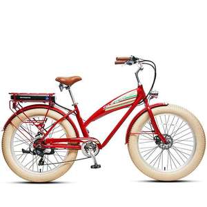Vélo électrique de golf puissant TEXD, 26 <span class=keywords><strong>pouces</strong></span>, 36V, 250W, moteur de moyeu arrière, frein à disque, 7 vitesses, cadre en alliage, pneus larges - Product Image 2