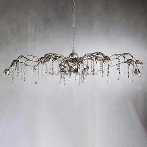 Lampu gantung kristal gaya Amerika pohon Retro Cabang Daun lampu gantung untuk dapur Pulau restoran loteng - Product Image 5