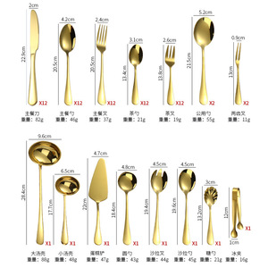 Juego de Cubiertos de Acero Inoxidable Hongjunya, 72 Piezas, Cuchillo, Tenedor, Cuchara, Caja de Regalo, Acabado Pulido Espejo, Uso Comercial - Product Image 4