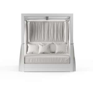 Nuoto a bordo piscina mobili resort king size baldacchino lettini da esterno in alluminio - Product Image 3