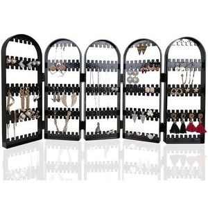 Présentoir à boucles d'oreilles accordéon 5 portes, 300 emplacements, organisateur de bijoux, support de rangement - Product Image 3