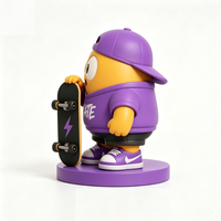 Figurines PVC 8,5 cm mignonnes SKATE VIBES en forme d'œuf, boîte mystère, jouets personnalisés amusants, collection d'art de designer, cadeau