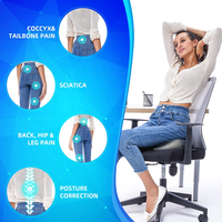 Coussin d'air ergonomique pour la hanche, médical, grande mousse à mémoire de forme, pour siège de voiture et bureau,