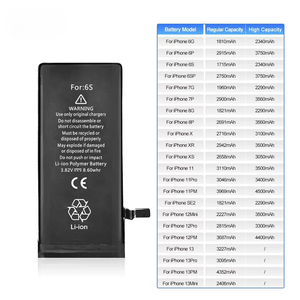แบตเตอรี่โทรศัพท์มือถือคุณภาพสูง ความจุสูง 2250mAh สำหรับรุ่น 5/5s/6/6s/7/8/X/Xr/Xs Max/11 ได้รับการรับรองมาตรฐาน CE/FCC ใช้งานได้ 500 รอบ <span class=keywords><strong>12</strong></span> - Product Image 6