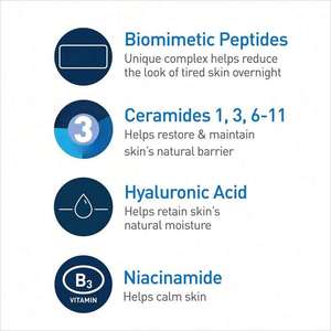 Crème de nuit régénérante pour la peau 1,7 oz (48 g) Complexe de peptides pour peaux normales - Product Image 3