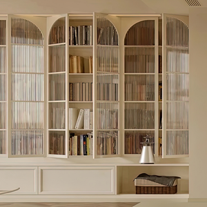 Libreria in Legno Moderna per Ufficio Domestico con Spazio di Archiviazione a Parete Scrivania e Libreria Salvaspazio per Appartamenti - Product Image 2