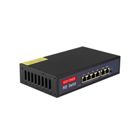 Saklar PoE 24v 4 Port 100mbps + 2 10/100Mbps, saklar jaringan aktif cerdas pasif 24v