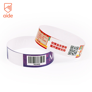 Custom LOGO Disposable Eco-friendly Tyvek Wristbands Safety Identification Paper Wristbands Tyvek Bracelets for Event Etc