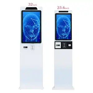 Cabinet Kiosk 23.6/32 Inch Nfc/rfid Contactless Card Reader Bill Acceptor Recycler Atm Self Service Kiosk Casino