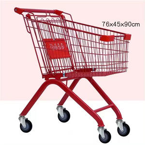 हेवी ड्यूटी मेटल प्यारा गुलाबी रंग सुपरमार्केट किड्स मिनी शॉपिंग ट्रॉली कार्ट - Product Image 3