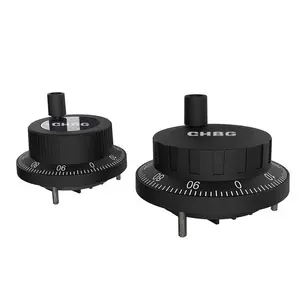 CHBG 80mm Diameter Black Hand Wheel encoder 100ppr line drive output CNC Handwheel rotary encoder