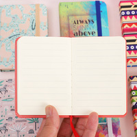 Bloc-notes à reliure thermique imprimé A7, papier à reliure thermique, bloc-notes de dessin animé, cahier d'exercices pour étudiants, mini carnet portable, agenda