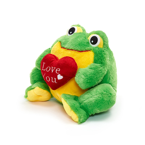 <span class=keywords><strong>Rana</strong></span> Verde de peluche con corazón rojo, divertida <span class=keywords><strong>rana</strong></span> de San Valentín - Product Image 2