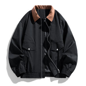 Chaqueta explosiva con logo personalizado para hombre, nueva colección de otoño, cuello béisbol, chaqueta corta cómoda y a la moda. - Product Image 2