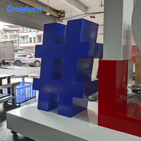 Grandes lettres lumineuses LED géantes pour enseignes de magasin, panneaux publicitaires lumineux sans fin, lettres lumineuses pour enseignes d'entreprise, logo de magasin