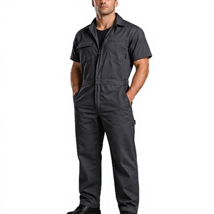 Combinaison de travail en coton ignifuge pour hommes, respirante, uniforme FR, ajustement réglable, multi-poches pour usage industriel - Product Image 2