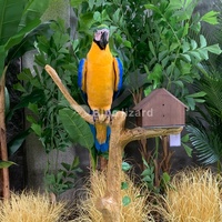 Maracuja Animatrónica Realista, Robot de Loro Animado, Modelo de Pájaro Decorativo para Interiores con Plumas Realistas