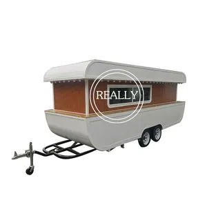 2024 Color Customized Catering Trailer Food Cart Kiosk 400 CM Long With Kitchen Equipment Inside Pizza Maker Trailer