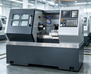 Tour CNC horizontal monobloc entièrement automatique CK6136 à banc plat, haute précision, commande GSK, moyenne capacité, base robuste - Product Image 1