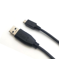 UL2725 USB 3.0/M mikro B 5 Pin USB 3.0 AM 2.0 mikro B Printer menggunakan kabel kepang pelindung panjang kustom