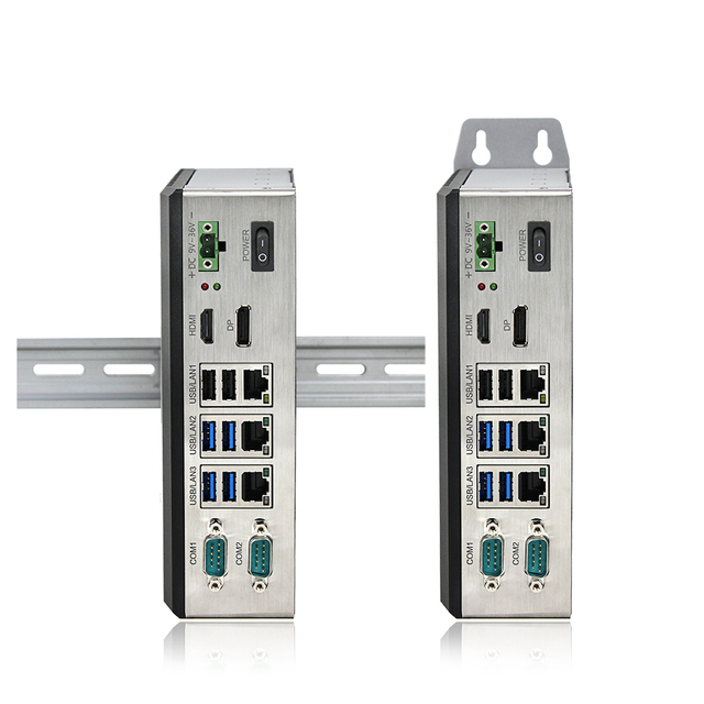 2026 New J6412 Fanless Industrial PC 8GB 16GB 32GB 128G 256G 1TB DIN Rail Embedded Mini Computer