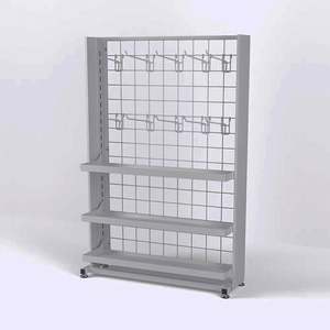 Snack Stores White Black Mesh <b>Panel</b> Display Rack Shelf Supermarket Grocery Snacks Small Display Shelves - Product Image 5