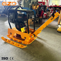 Compacteur à plaques vibrantes réversible GZD Factory Direct C330T, machine compacteuse routière vibrante de 260 kg pour revêtement en asphalte
