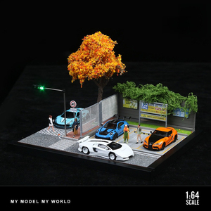 Modèle de scène urbaine 1:64, mini-<span class=keywords><strong>parking</strong></span>, modèle de voiture en alliage, rangement pour voitures, version éclairée - Product Image 4
