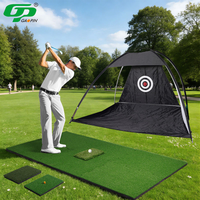 Tapis de simulateur de golf professionnel GP, ensemble de 6 pièces emboîtables, surface de frappe réaliste pour fairway et rough, en EVA et PP, pour l'entraînement au golf