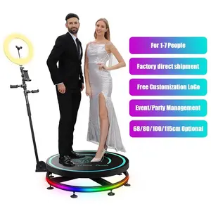 2023 Neue tragbare Selfie 360 Spinner Grad Plattform Business Photo 360 Stand Kamera Verkaufs automat 360 Video Booth USA Stock