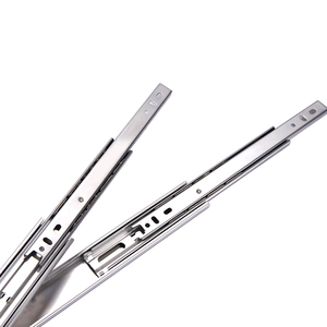 Top 35mm 3-Fold Ball bearing mềm đóng cửa kính thiên văn tủ bếp hướng dẫn đường sắt, hoàn toàn mở rộng ngăn kéo trượt đường sắt - Product Image 4