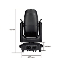 Projecteur LED 800W RGBW étanche IP66 avec 3 prismes et contrôle DMX512 à 4 groupes pour scène/DJ/extérieur
