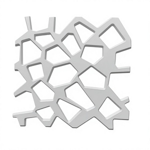 Panneau mural décoratif en PVC 3D à découpe géométrique, imperméable, anti-collision, OEM pour la décoration murale de la maison et des hôtels - Product Image 3