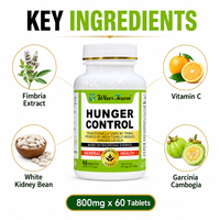 Produits de perte de poids, comprimés pour contrôler la faim, complément alimentaire botanique, gestion de l'appétit, bien-être quotidien, marque privée OEM ODM