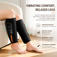 Masseur de jambes à compression d'air en gros d'usine, 4 vitesses, chaud, pour la relaxation musculaire, apaisant et soulageant les douleurs
