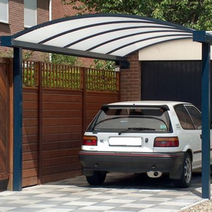 Abri de stationnement de <span class=keywords><strong>voiture</strong></span> moderne simple et imperméable en métal pour l'extérieur avec pare-soleil voûté et protection UV - Product Image 3
