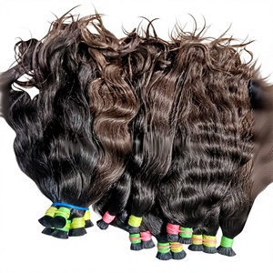 Toupet en cheveux indiens bruts non traités, qualité Remy, cuticules alignées, avec dentelle frontale, ondulations naturelles, ondulations profondes, ondulations lâches, direct usine - Product Image 5
