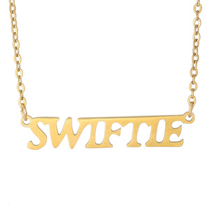 Joyería Punk de acero inoxidable 1989 Rep Lover Taylor collar Fearless Evermore <span class=keywords><strong>Antihero</strong></span> Reputation Swiftie Taylor collar - Product Image 1