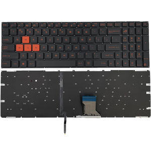 คีย์บอร์ดสำรองสำหรับ <span class=keywords><strong>ASUS</strong></span> <span class=keywords><strong>ROG</strong></span> <span class=keywords><strong>Strix</strong></span> <span class=keywords><strong>ROG</strong></span> GL502 <span class=keywords><strong>GL502V</strong></span> GL502VM GL502VY GL702VT GL702ZC แล็ปท็อป - Product Image 3