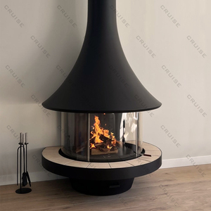 CRUISE Villa Decoración Techo Montado Colgando Independiente Estufa <span class=keywords><strong>de</strong></span> <span class=keywords><strong>leña</strong></span> Calefacción doméstica 900-1100-3300mm Chimenea suspendida - Product Image 2
