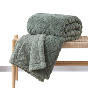 <span class=keywords><strong>Couverture</strong></span> en polaire Jacquard Boho Sherpa pour canapé, couvertures en peluche floues super douces et confortables, <span class=keywords><strong>couverture</strong></span> chaude épaisse réversible - Product Image 1