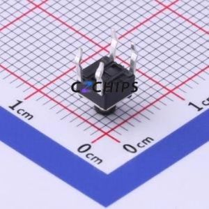 UK-B0201-G5-250 Tactile Switch Through hole-4P,4.5x4.5mm Switch Single Pole Single Throw Round Button 2.5N Through Hole - Product Image 2